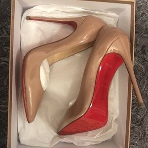 Christian Louboutin So Kate Nude Heels